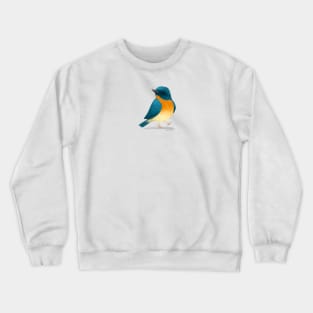 Tickells Blue Flycatcher Bird Crewneck Sweatshirt